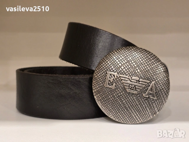 Giorgio Armani оригинален мъжки колан от естествена кожа 