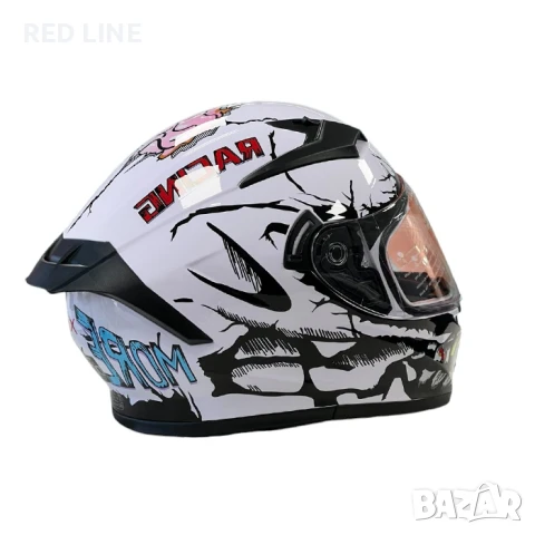 Каска за мотор WLT White, снимка 7 - Аксесоари и консумативи - 50809721