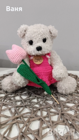 Плетено мече, снимка 8 - Плюшени играчки - 52260213