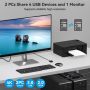 HDMI KVM превключвател 2 компютъра 1 монитор 4K@60Hz USB 3.0 и 4 USB 3.0 устройства, снимка 4