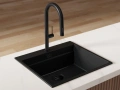 Черен смесител за кухня с изтегляща глава, 2 режима на струя - 9020, снимка 8