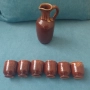 Керамичен сет чаши + гарафа, снимка 3