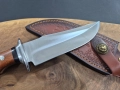 Ръчно изработен ловен нож с кожена кания,LN434, снимка 4