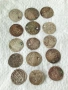 Лот сребърни монети 15 броя продупчени за носия забрадка престилка 46149, снимка 5