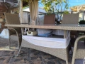 Градинска маса и столове имитация ратан, снимка 15