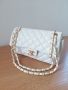 Chanel луксозна дамска чанта бяла код 102, снимка 2