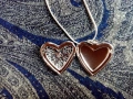 Посребрено дамско колие "Сребърно сърце", снимка 1