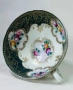 Japanese  Circa 1908-1921 Gilded Moriage Hand Painted Tea Cup & Saucer Trio Код P1610, снимка 14