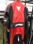 Кожен мото екип DAINESE D-TEC,48-S,2час.протектори,оригинален,слайдери, снимка 6