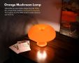 KUXEEY Настолна лампа-гъба с USB LED светлина, 3 цветови температури и димиране, снимка 3