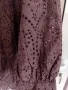 Y.A.S.  - кафява рокля  яшоли с английска дантела, снимка 8