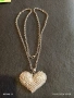 Дамско колие с висулка във формата на сърце ❤️ инкростирано с блестяши кристали 21324, снимка 1