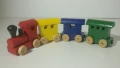 Дървено влакче от 4 части с магнит, снимка 12