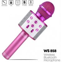 Безжичен микрофон с блутут и вградени тонколони WS-858, снимка 2 - Микрофони - 45415981