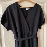 Нова кимоно ръкав черна дълга елегантна ежедневна рокля V образно деколте , снимка 6 - Рокли - 46172318