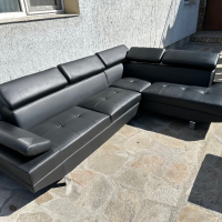 Нов кожен диван от две части, снимка 4 - Дивани и мека мебел - 44985973
