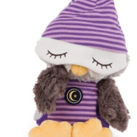 Висококачествена плюшена играчка на NICI, Бухалът с пижама и шапка Олафина, снимка 4 - Плюшени играчки - 44974996