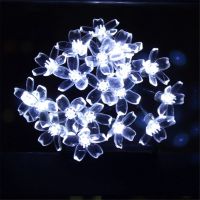 Многоцветни коледни LED лампички с цветя с щепсел  - Многоцветни, дължина - 5м ,28бр лампички.С мног, снимка 10 - Декорация за дома - 45786343