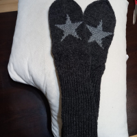 Ръчно плетени мъжки чорапи размер 46, снимка 1 - Мъжки чорапи - 44943774
