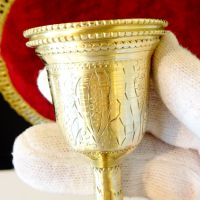 Разкошна персийска бронзова чаша,бижу. , снимка 3 - Антикварни и старинни предмети - 45494487