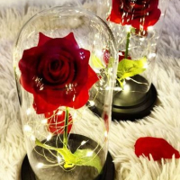 Вечна роза в стъкленица, снимка 1 - Декорация за дома - 44972977