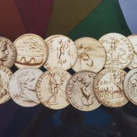 Подложки за чаши Ауреус Дванадесет Цезари, снимка 5 - Антикварни и старинни предмети - 45767628