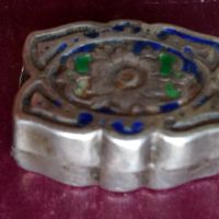 Сребро, емайл., снимка 2 - Антикварни и старинни предмети - 45293823