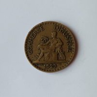 2 франка Франция 1923 Френска монета , снимка 2 - Нумизматика и бонистика - 45039937