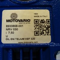 Червячен редуктор MOTOVARIO NRV030 worm gear reducer i:7.5, снимка 5 - Резервни части за машини - 45337949