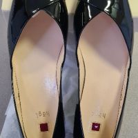 Елегантни лачени обувки с нисък ток Högl №38, снимка 7 - Дамски ежедневни обувки - 45491635