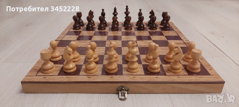 шах и табла фигури дървени нови 38см , снимка 1