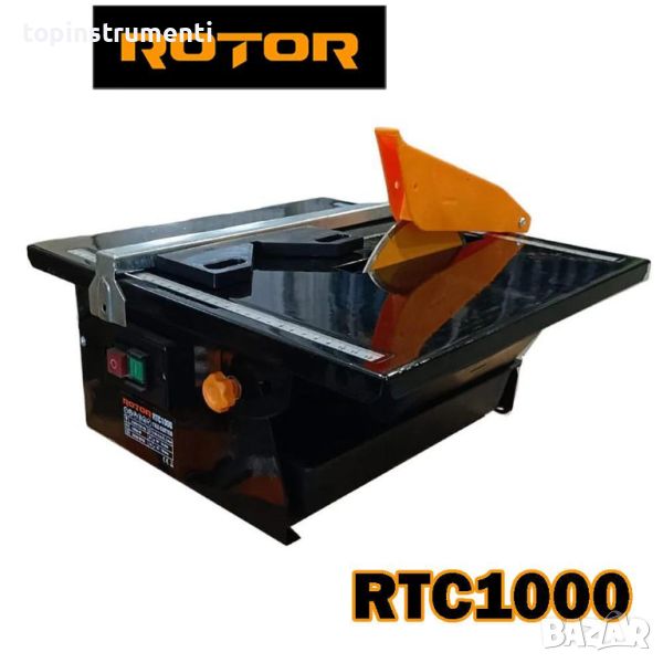 Машина за рязане на плочки ROTOR RTC1000, 1000W, 180мм диск, снимка 1
