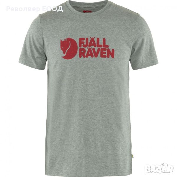 Тениска Fjall Raven - Logo, в цвят Grey melange, снимка 1