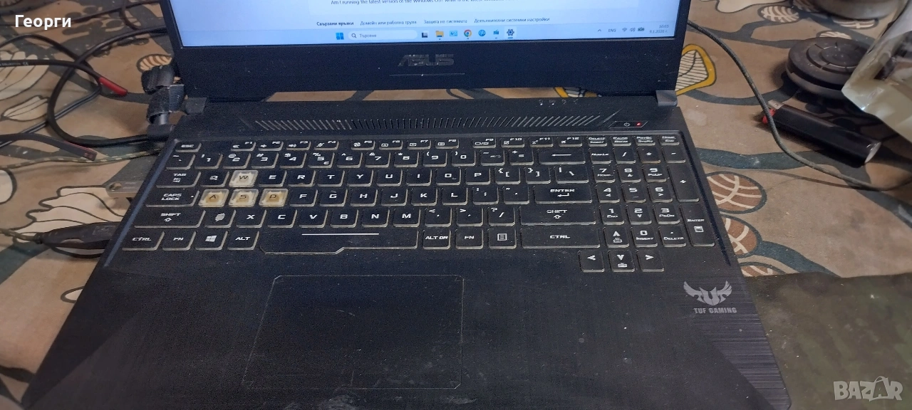 Asus tuf rtx 2060 6GB AMD 7 3750H 24GB RAM NVM 1000GB, снимка 1