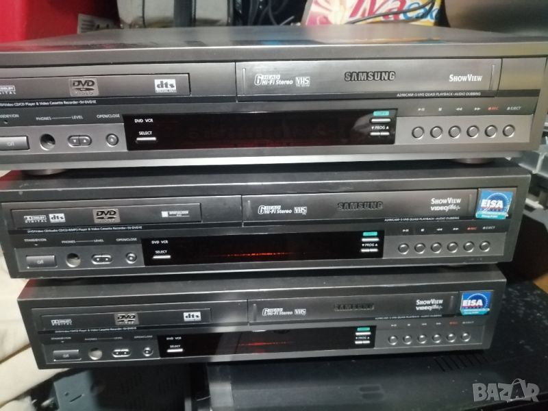 3 броя Samsung DVD-VCR Recorder SV-DVD1E, снимка 1