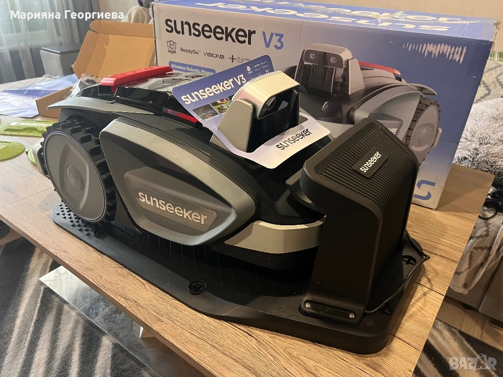 АКУМУЛАТОРНА КОСАЧКА РОБОТ SUNSEEKER V3 20 V, 2.50 Ah, ШИРИНА НА КОСЕНЕ 18.00 см, 600 m², снимка 1