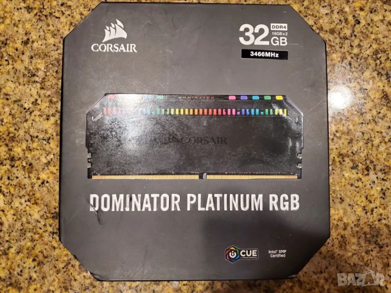 Corsair DOMINATOR PLATINUM RGB (2x16GB) DDR4 3466MHz , снимка 1