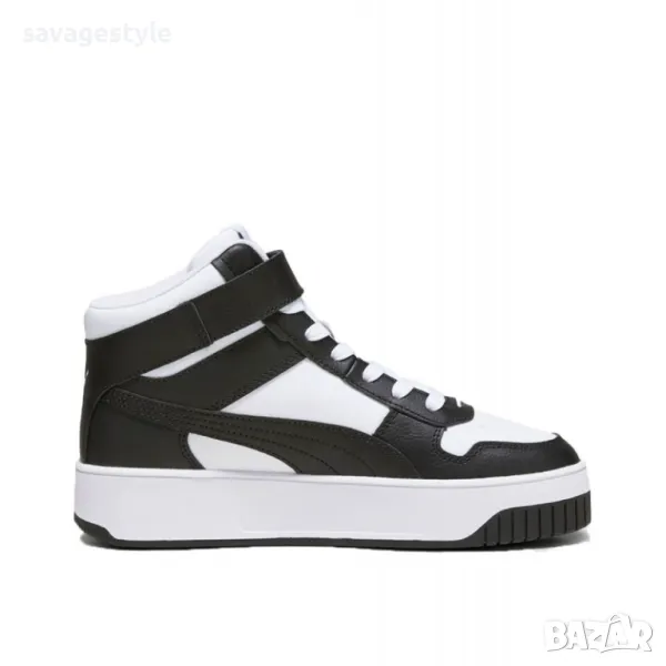 Дамски спортни обувки PUMA Carina Street Mid Shoes White/Black, снимка 1