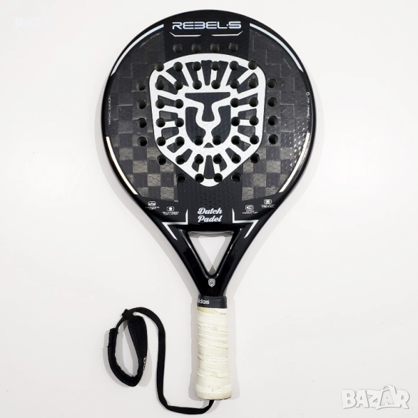 Dutch Padel Rebel-S Elite Pro 18K Carbon Hexagon Padel Падел Ракета Карбон, снимка 1