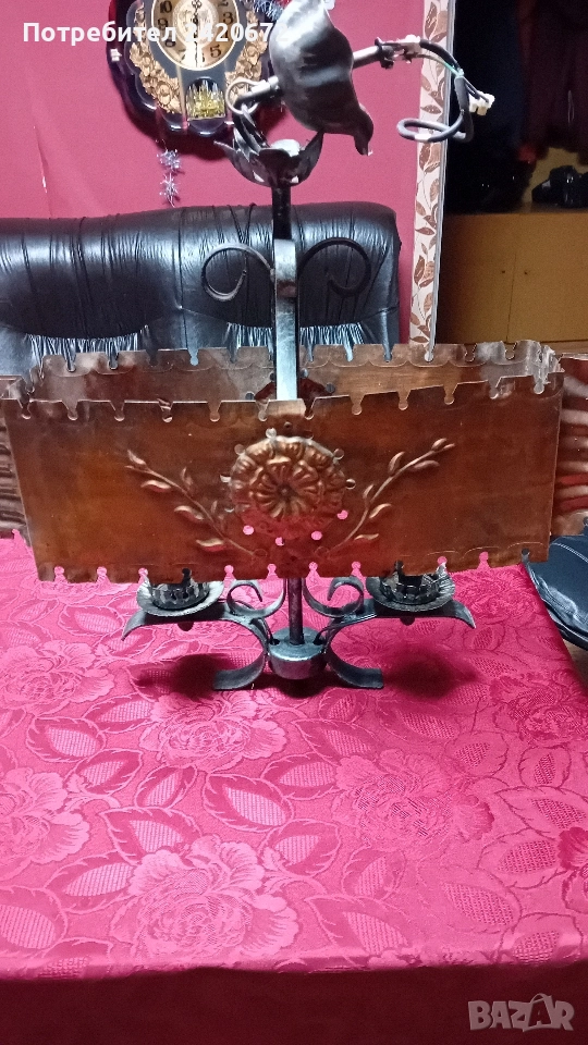 ковано желязо и мед полюлей, снимка 1