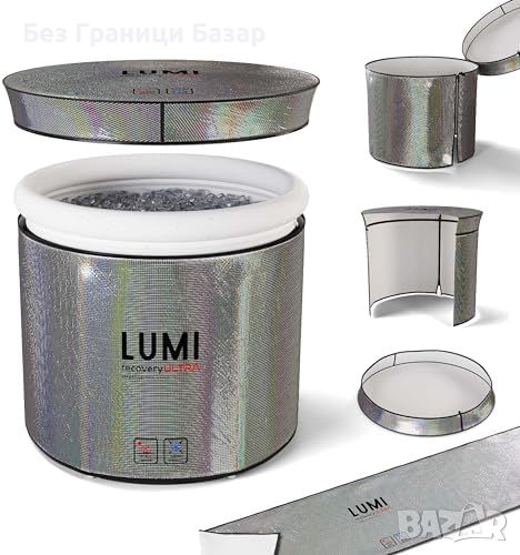 Ново LUMI Therapy Ultra Cover UV Изолация Покривало за Ледени Бани вана капак, снимка 1