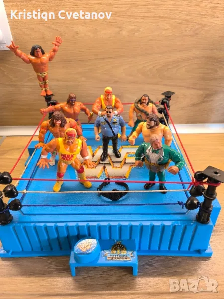 WWF orignal Wrestlemania I ring and action fig, снимка 1