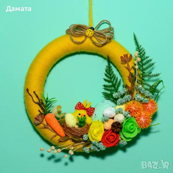 Великденски и пролетни декорации- венци и др. , снимка 1