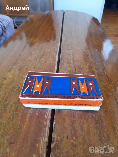 Стари дървени щипки #3, снимка 1