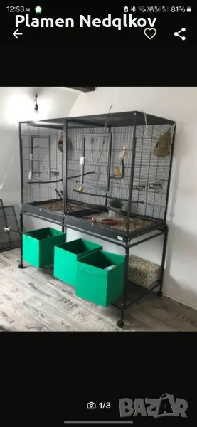 Продавам клетка за птици и Папагали., снимка 1