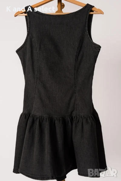 Дънкова рокля с волан, снимка 1