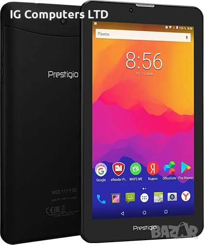 Перфектен Четириядрен Таблет-Телефон Prestigio WIZE 3437 4G Dual Sim, снимка 1