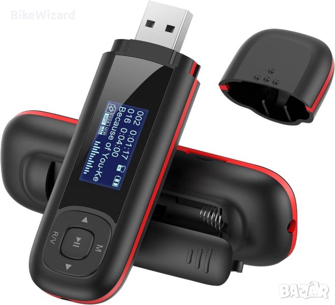 AGPTEK U3 USB стик Mp3 плейър, 8GB НОВ, снимка 1
