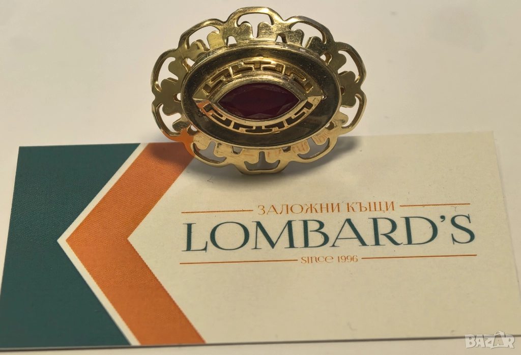 Златен дамски пръстен 10.20гр., снимка 1