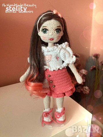Плетена кукла Кати, снимка 2 - Кукли - 50945958